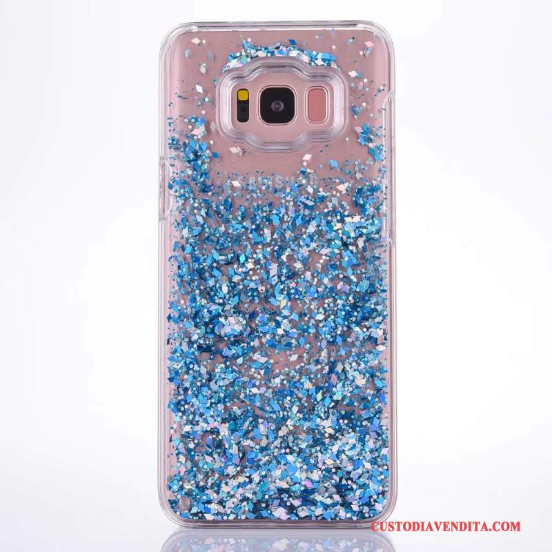 Custodia Samsung Galaxy S8 Protezione Plastica Blu, Cover Samsung Galaxy S8 Rosa Liquido