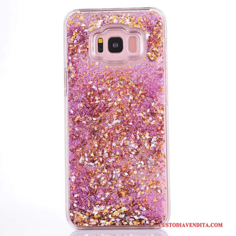 Custodia Samsung Galaxy S8 Protezione Plastica Blu, Cover Samsung Galaxy S8 Rosa Liquido