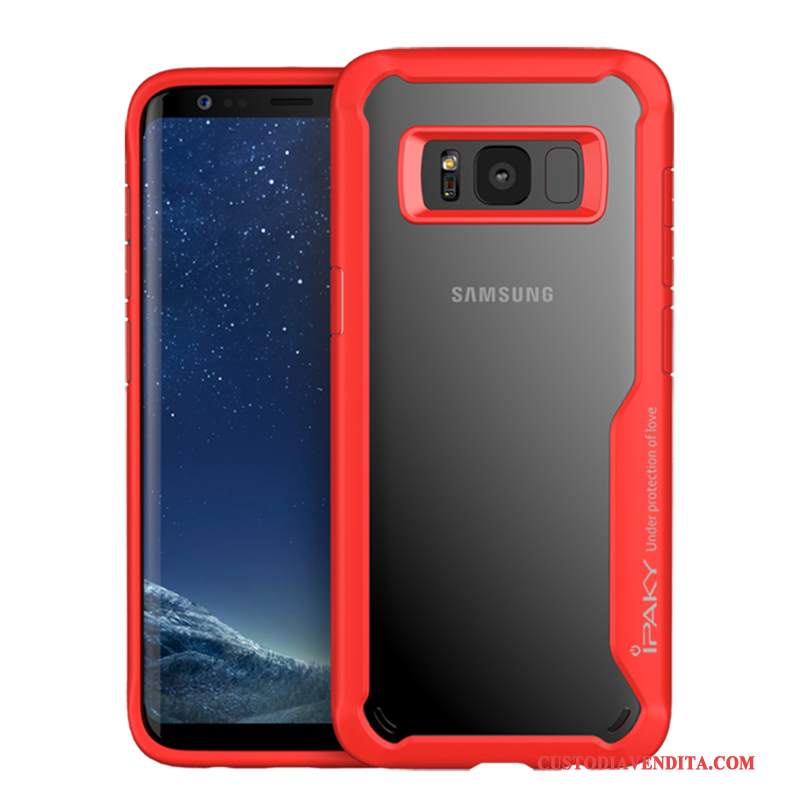 Custodia Samsung Galaxy S8 Protezione Rosso Tutto Incluso, Cover Samsung Galaxy S8 Creativo Anti-caduta Grigio