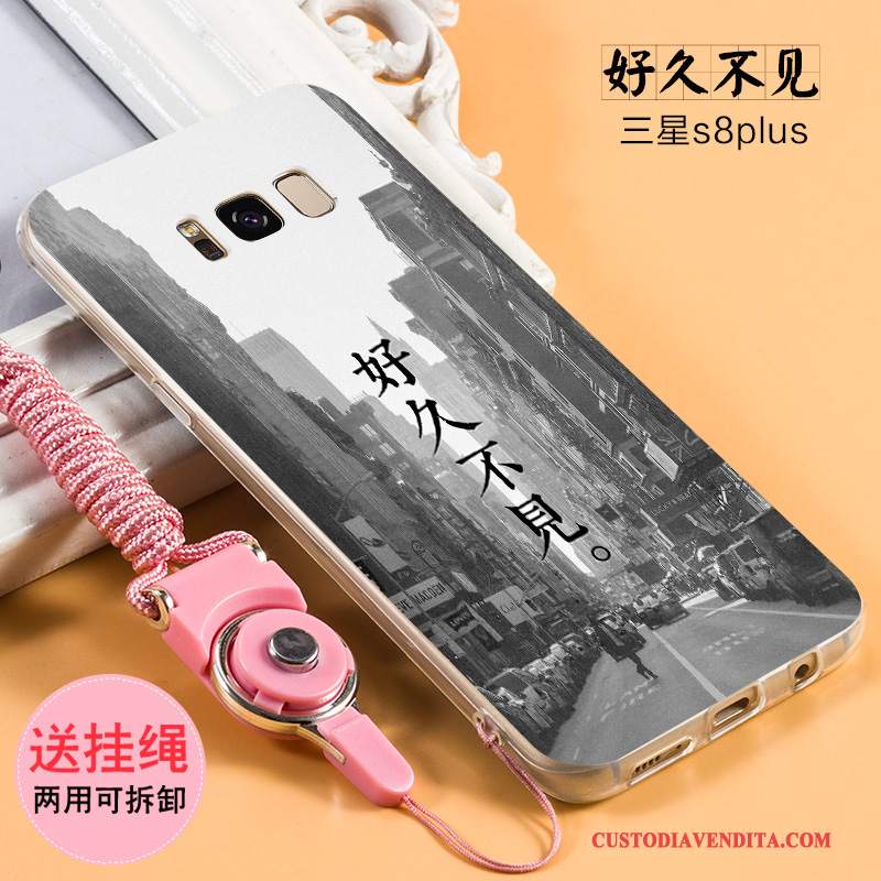 Custodia Samsung Galaxy S8+ Protezione Telefono Macchiati, Cover Samsung Galaxy S8+ Creativo Morbido Cachi