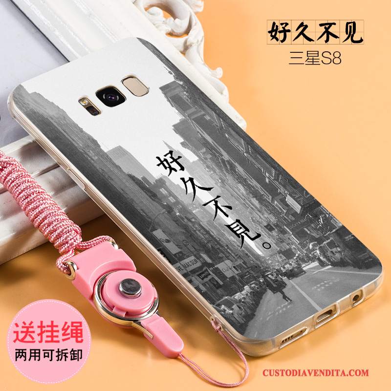 Custodia Samsung Galaxy S8+ Protezione Telefono Macchiati, Cover Samsung Galaxy S8+ Creativo Morbido Cachi