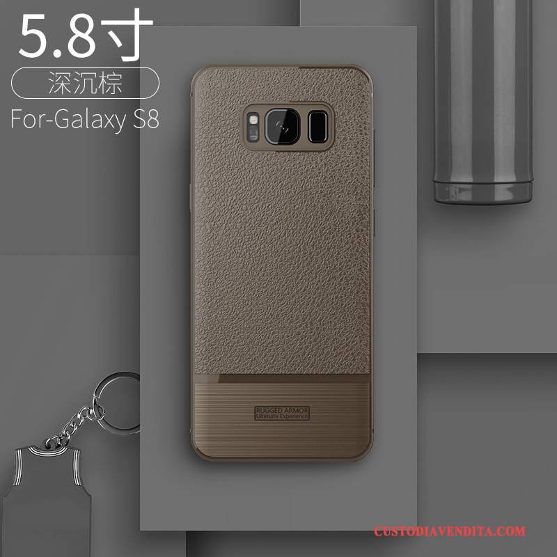 Custodia Samsung Galaxy S8 Protezione Tendenza Di Personalità, Cover Samsung Galaxy S8 Creativo Rossotelefono