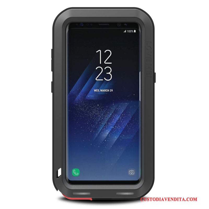 Custodia Samsung Galaxy S8+ Protezione Tutto Incluso Metallo, Cover Samsung Galaxy S8+ Anti-caduta Bianco