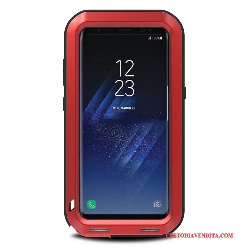 Custodia Samsung Galaxy S8+ Protezione Tutto Incluso Metallo, Cover Samsung Galaxy S8+ Anti-caduta Bianco