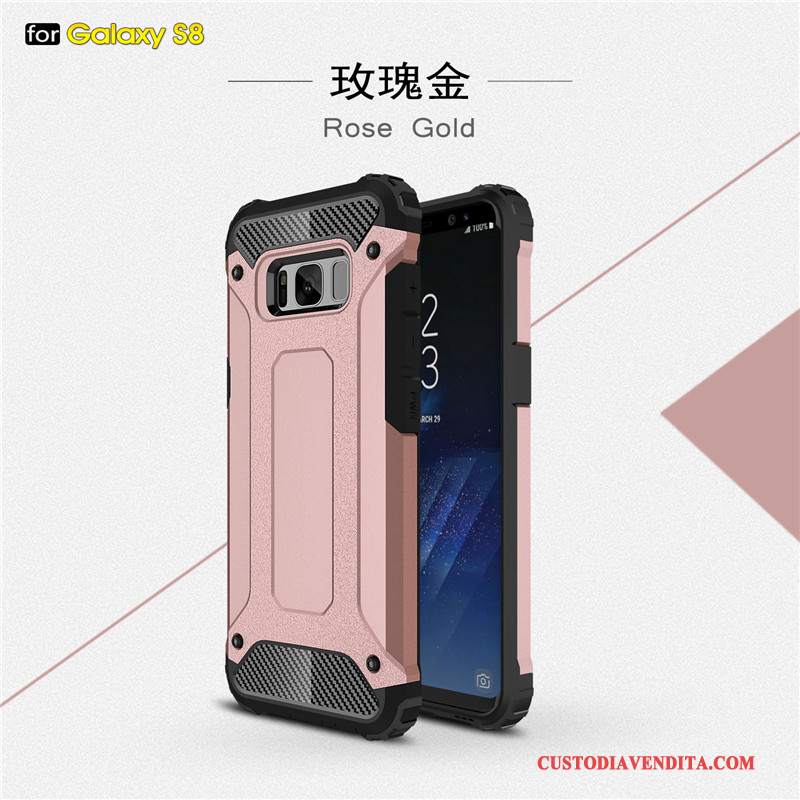 Custodia Samsung Galaxy S8 Silicone Accessori Anti-caduta, Cover Samsung Galaxy S8 Telefono Argento