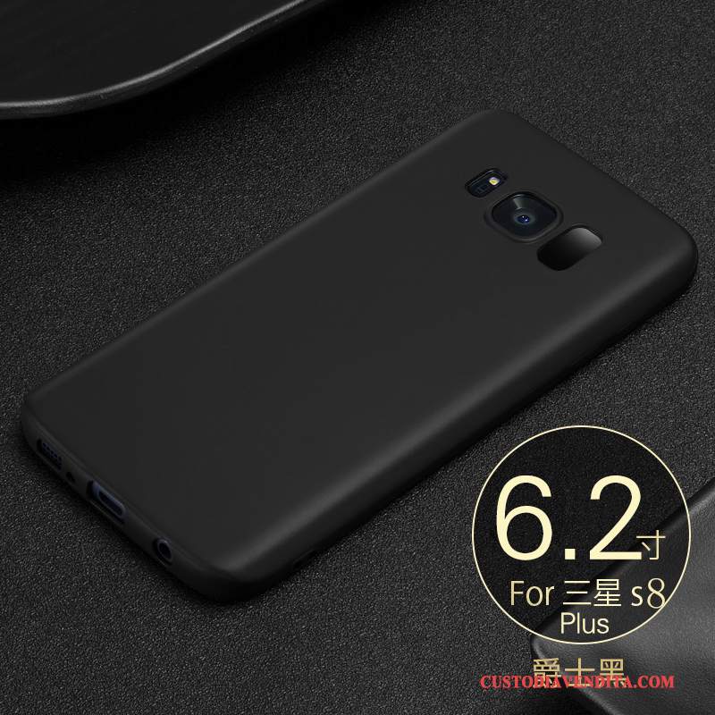 Custodia Samsung Galaxy S8+ Silicone Anti-caduta Morbido, Cover Samsung Galaxy S8+ Protezione Semplici Nero