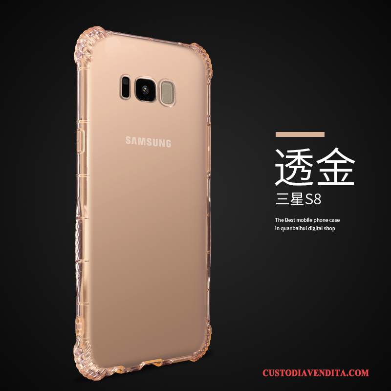 Custodia Samsung Galaxy S8 Silicone Bianco Anti-caduta, Cover Samsung Galaxy S8 Protezione Morbidotelefono