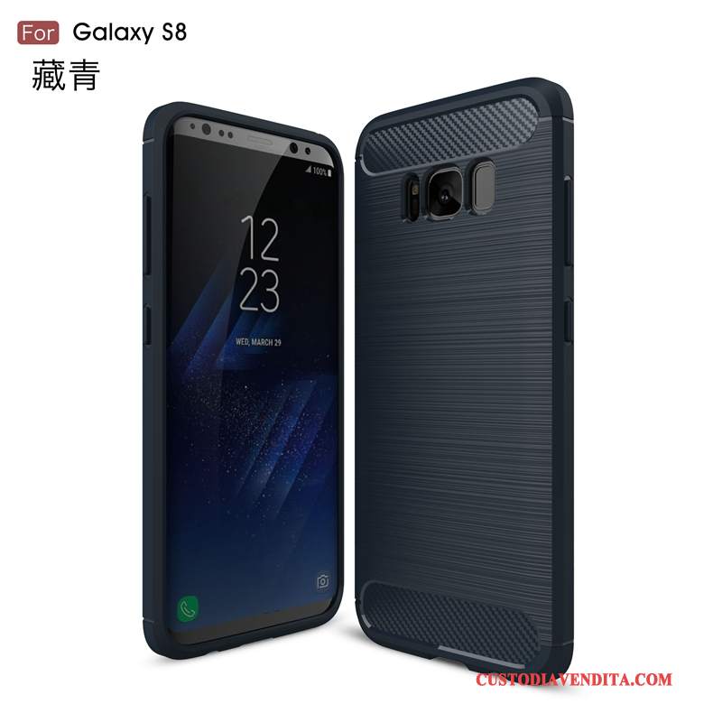 Custodia Samsung Galaxy S8 Silicone Modello Anti-caduta, Cover Samsung Galaxy S8 Protezione Telefono Fibra