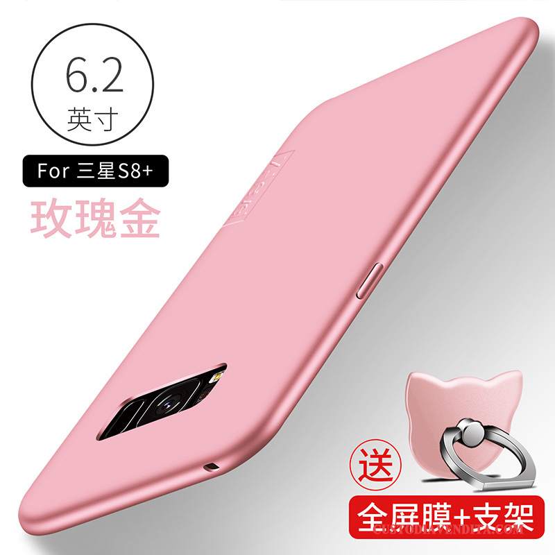 Custodia Samsung Galaxy S8+ Silicone Morbido Tutto Incluso, Cover Samsung Galaxy S8+ Protezione Sottile Rosa