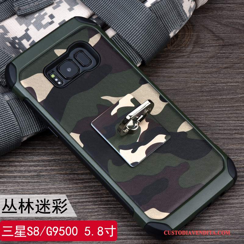 Custodia Samsung Galaxy S8 Silicone Ring Anti-caduta, Cover Samsung Galaxy S8 Protezione Telefono Camuffamento