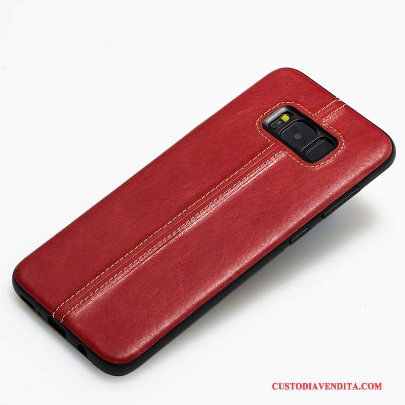 Custodia Samsung Galaxy S8+ Silicone Rossotelefono, Cover Samsung Galaxy S8+ Pelle