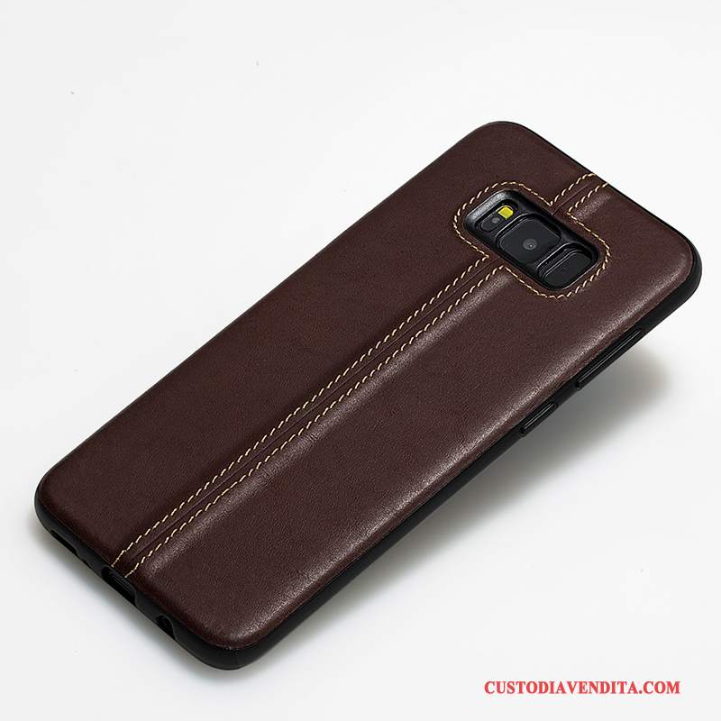 Custodia Samsung Galaxy S8+ Silicone Rossotelefono, Cover Samsung Galaxy S8+ Pelle