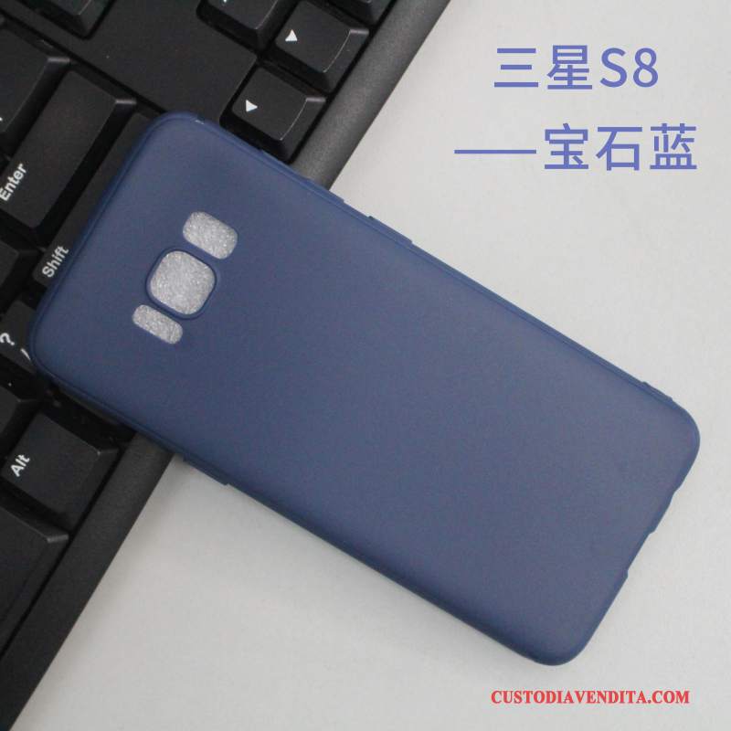 Custodia Samsung Galaxy S8 Silicone Sottile Semplici, Cover Samsung Galaxy S8 Creativo Anti-caduta Nero