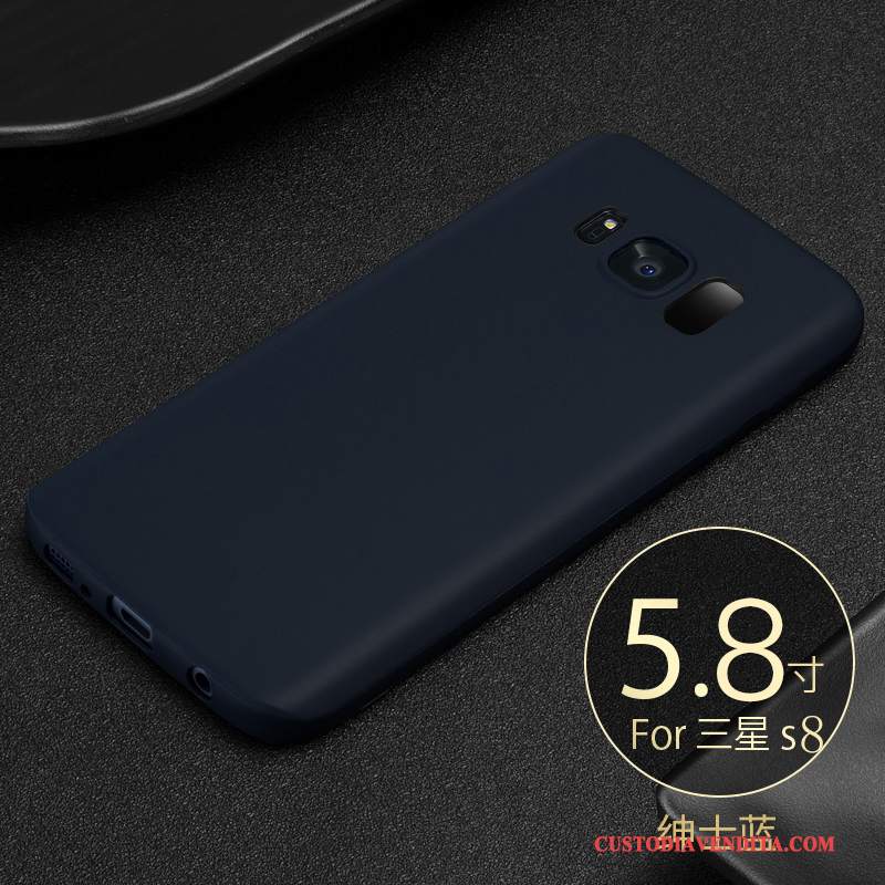 Custodia Samsung Galaxy S8 Silicone Telefono Anti-caduta, Cover Samsung Galaxy S8 Protezione Nero Morbido