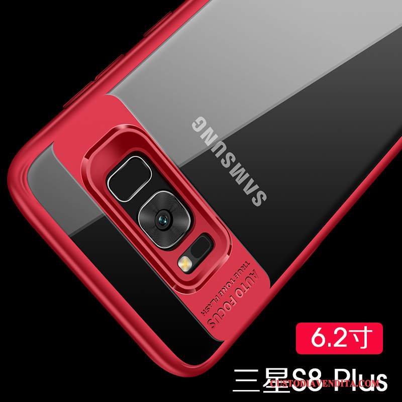 Custodia Samsung Galaxy S8+ Silicone Telefono Argento, Cover Samsung Galaxy S8+ Protezione Anti-caduta