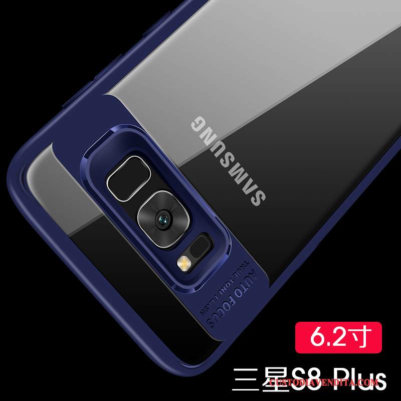 Custodia Samsung Galaxy S8+ Silicone Telefono Argento, Cover Samsung Galaxy S8+ Protezione Anti-caduta