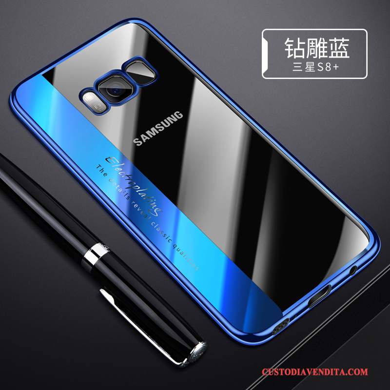 Custodia Samsung Galaxy S8+ Silicone Trasparente Sottile, Cover Samsung Galaxy S8+ Protezione Tendenzatelefono