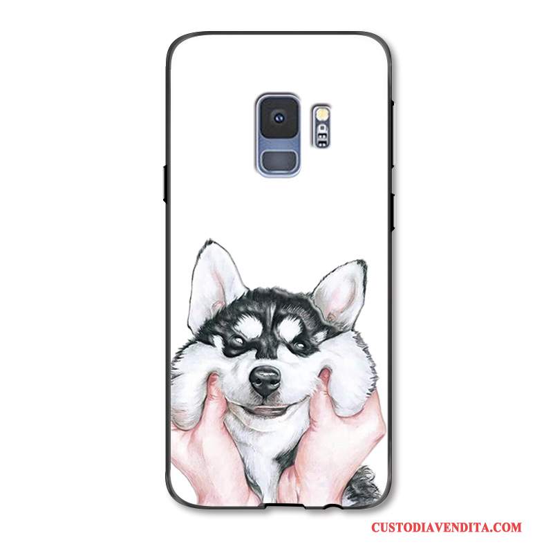 Custodia Samsung Galaxy S9+ Cartone Animato Anti-caduta Bianco, Cover Samsung Galaxy S9+ Goffratura Bellotelefono