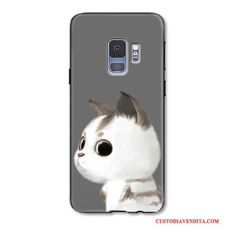 Custodia Samsung Galaxy S9+ Cartone Animato Bello Amanti, Cover Samsung Galaxy S9+ Protezione Angelo Tendenza