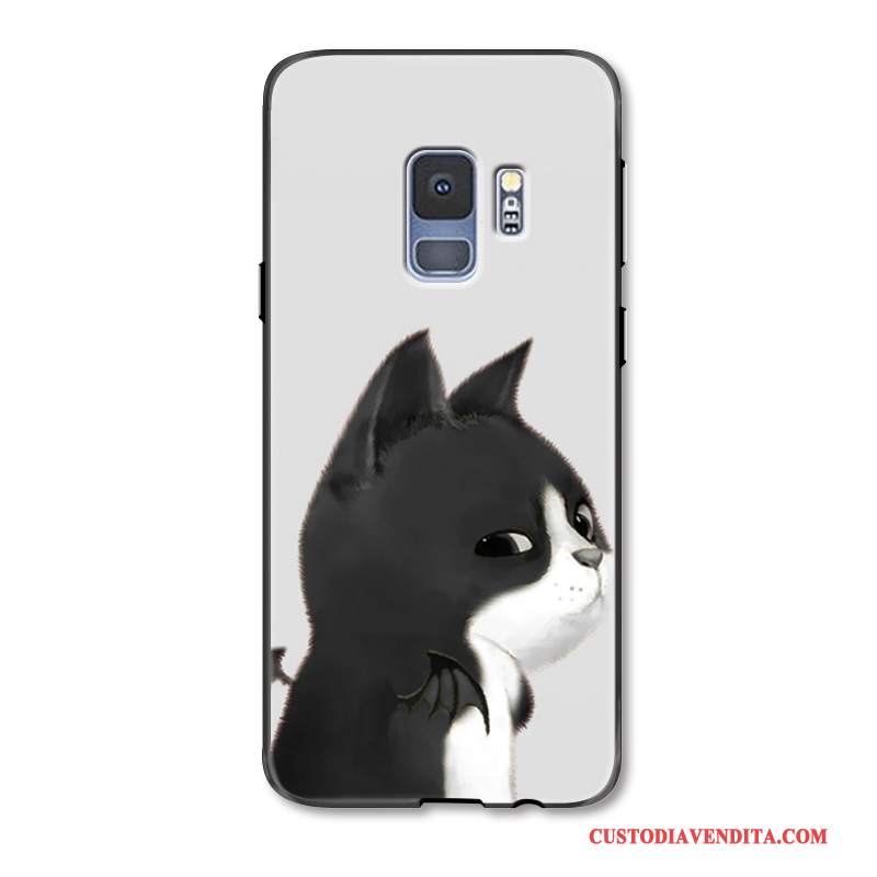 Custodia Samsung Galaxy S9+ Cartone Animato Bello Amanti, Cover Samsung Galaxy S9+ Protezione Angelo Tendenza