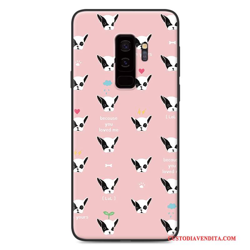 Custodia Samsung Galaxy S9 Cartone Animato Morbido Rosa, Cover Samsung Galaxy S9 Protezione Macchiatitelefono