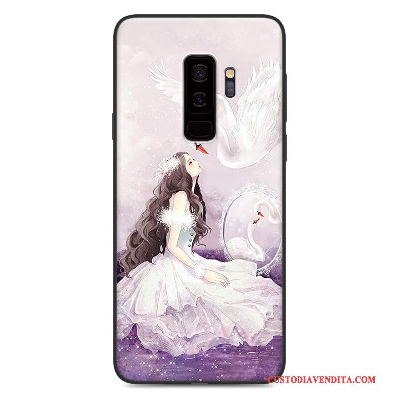 Custodia Samsung Galaxy S9 Cartone Animato Morbido Rosa, Cover Samsung Galaxy S9 Protezione Macchiatitelefono