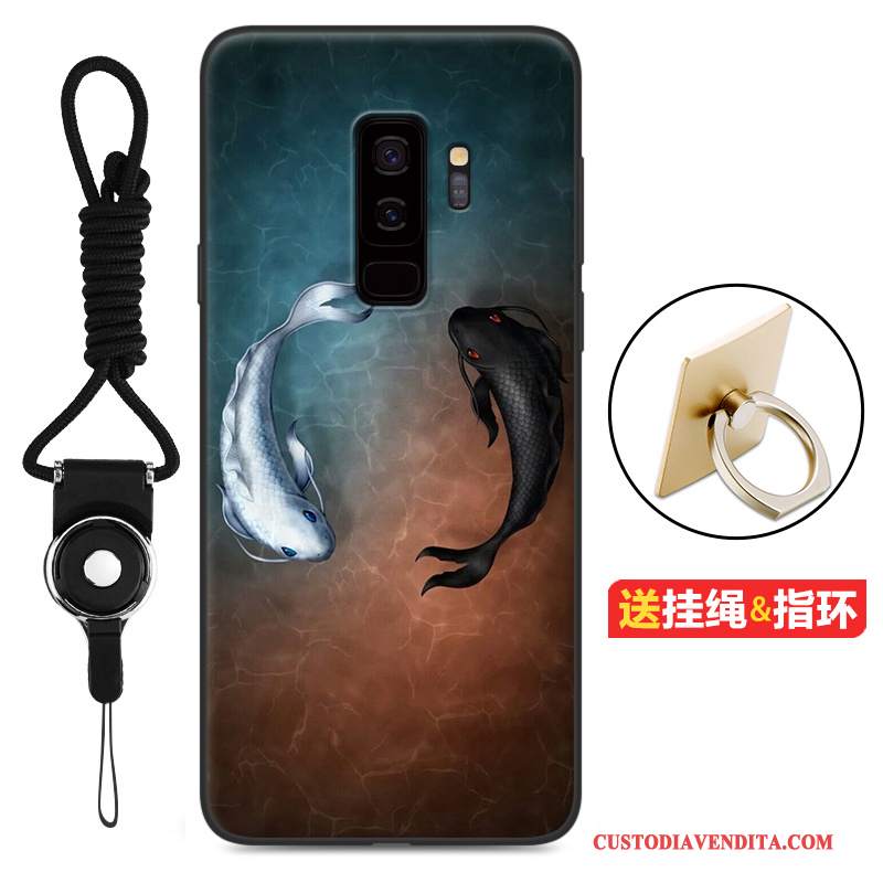 Custodia Samsung Galaxy S9+ Cartone Animato Morbido Tutto Incluso, Cover Samsung Galaxy S9+ Protezione Rosatelefono