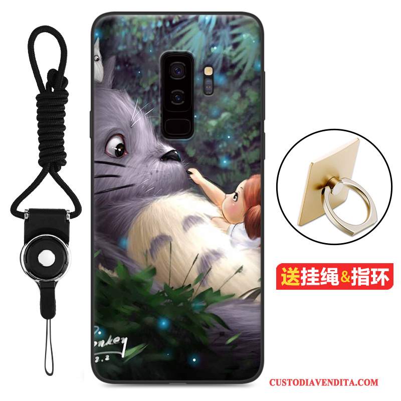 Custodia Samsung Galaxy S9+ Cartone Animato Morbido Tutto Incluso, Cover Samsung Galaxy S9+ Protezione Rosatelefono