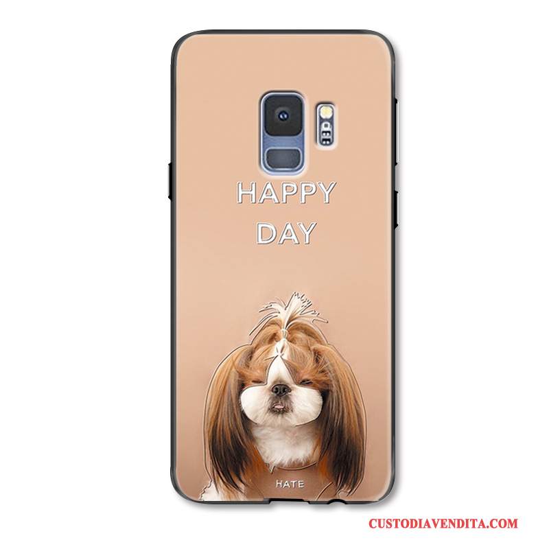 Custodia Samsung Galaxy S9+ Colore Telefono Cachi, Cover Samsung Galaxy S9+ Cartone Animato Bello