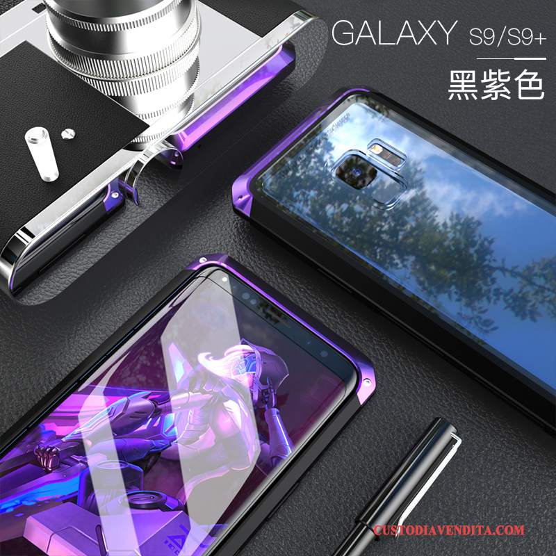 Custodia Samsung Galaxy S9+ Creativo Marchio Di Tendenza Tutto Incluso, Cover Samsung Galaxy S9+ Anti-caduta Porpora