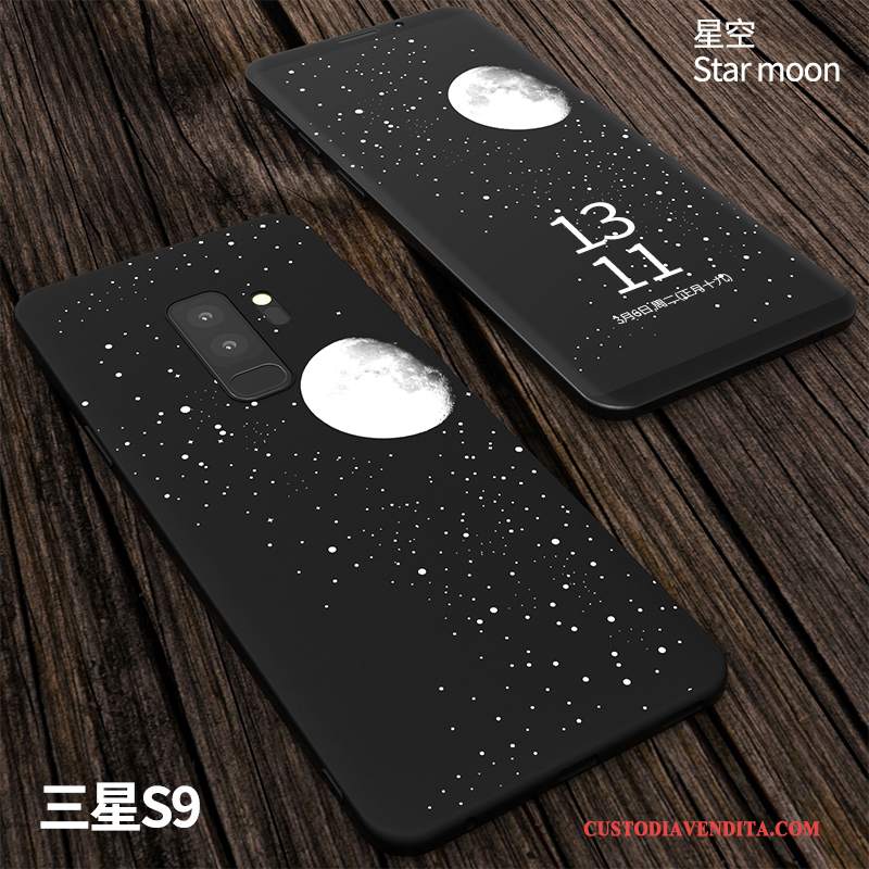 Custodia Samsung Galaxy S9 Creativo Nero Anti-caduta, Cover Samsung Galaxy S9 Protezione Morbido Macchiati