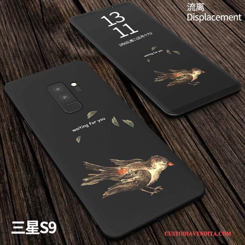 Custodia Samsung Galaxy S9 Creativo Nero Anti-caduta, Cover Samsung Galaxy S9 Protezione Morbido Macchiati