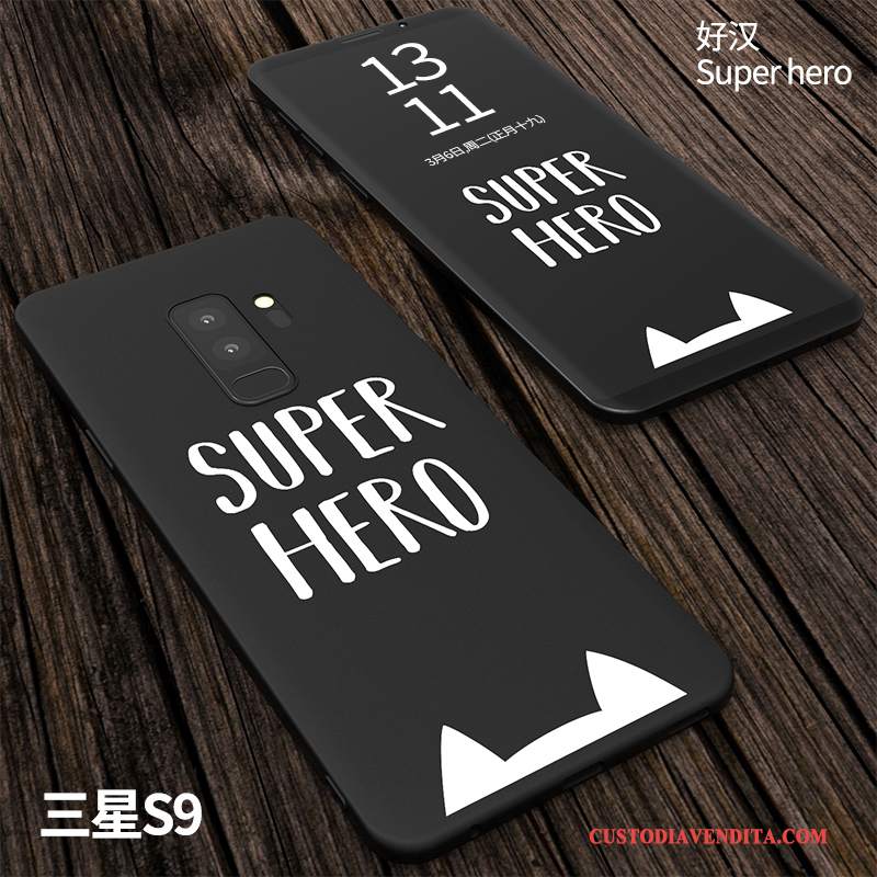 Custodia Samsung Galaxy S9 Creativo Nero Anti-caduta, Cover Samsung Galaxy S9 Protezione Morbido Macchiati