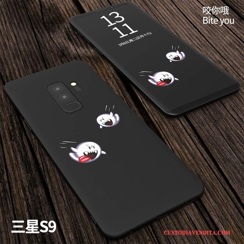 Custodia Samsung Galaxy S9 Creativo Nero Anti-caduta, Cover Samsung Galaxy S9 Protezione Morbido Macchiati