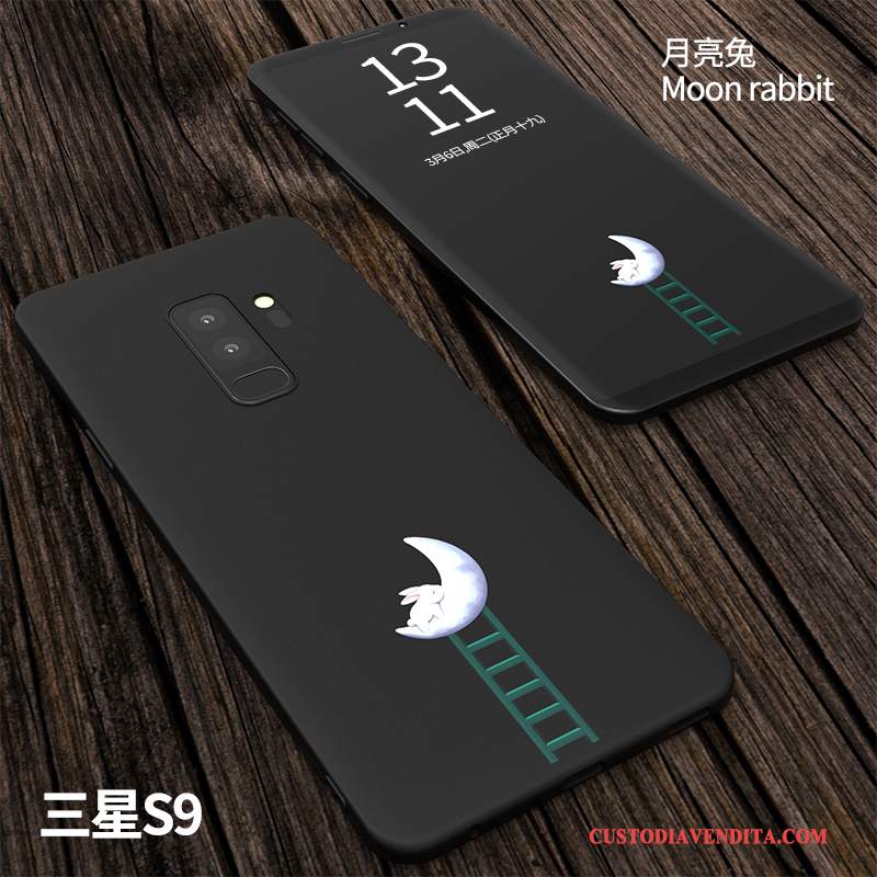 Custodia Samsung Galaxy S9 Creativo Nero Anti-caduta, Cover Samsung Galaxy S9 Protezione Morbido Macchiati