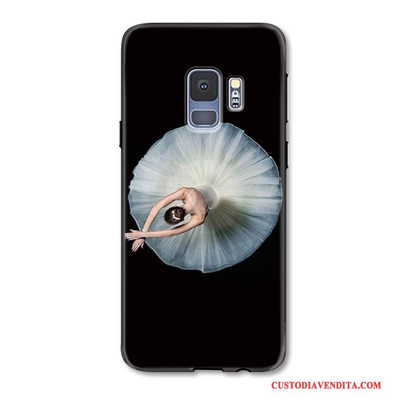 Custodia Samsung Galaxy S9 Creativo Nuovo Tutto Incluso, Cover Samsung Galaxy S9 Silicone Semplici Nero