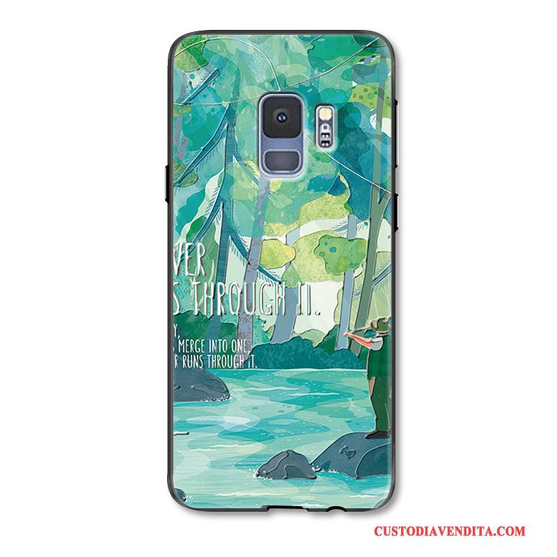 Custodia Samsung Galaxy S9+ Creativo Piccola Anti-caduta, Cover Samsung Galaxy S9+ Goffratura Telefono Ornamenti Appesi