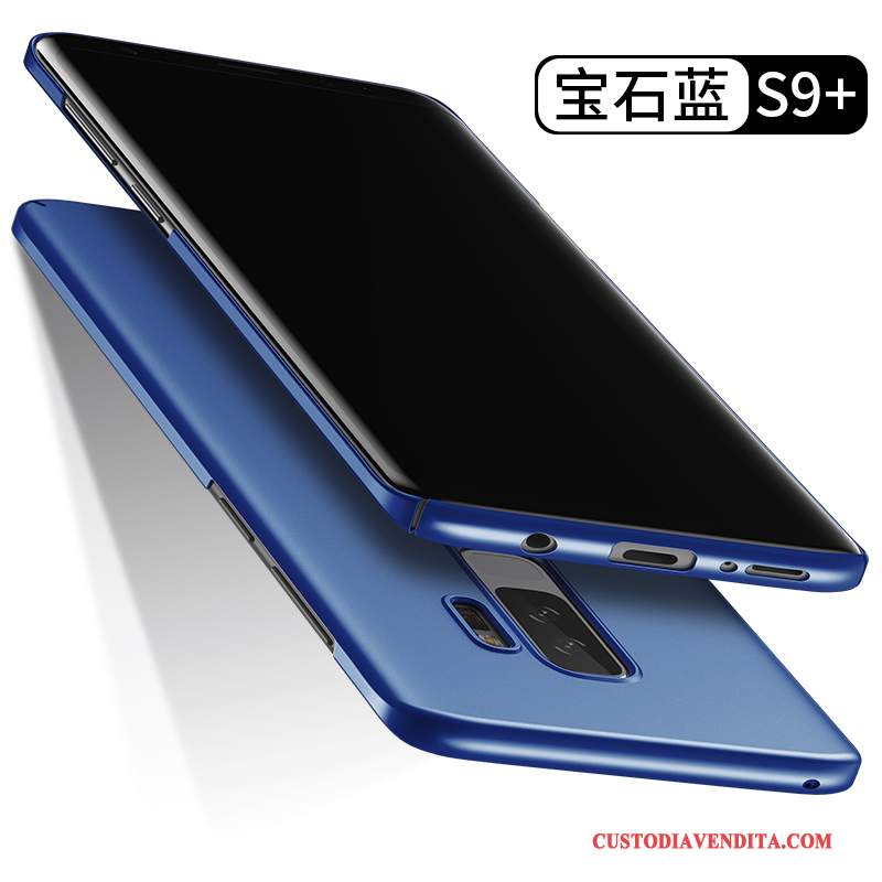 Custodia Samsung Galaxy S9+ Creativo Pietra Preziosa Blu, Cover Samsung Galaxy S9+ Protezione Orotelefono