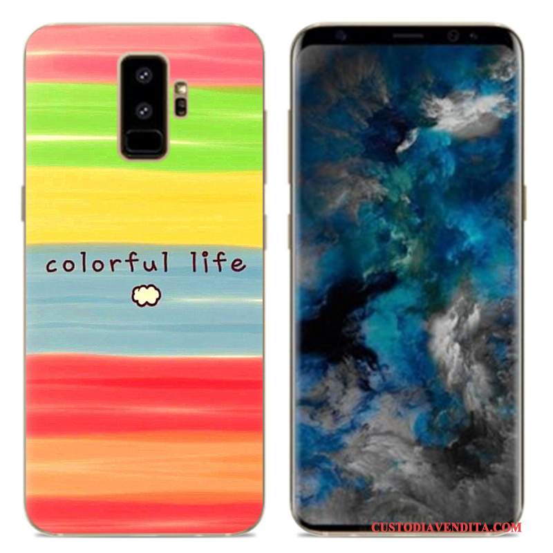 Custodia Samsung Galaxy S9 Creativo Semplici Morbido, Cover Samsung Galaxy S9 Cartone Animato Telefono