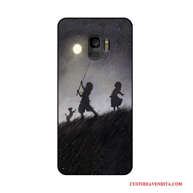 Custodia Samsung Galaxy S9+ Creativo Telefono Tendenza, Cover Samsung Galaxy S9+ Goffratura Bello Di Personalità