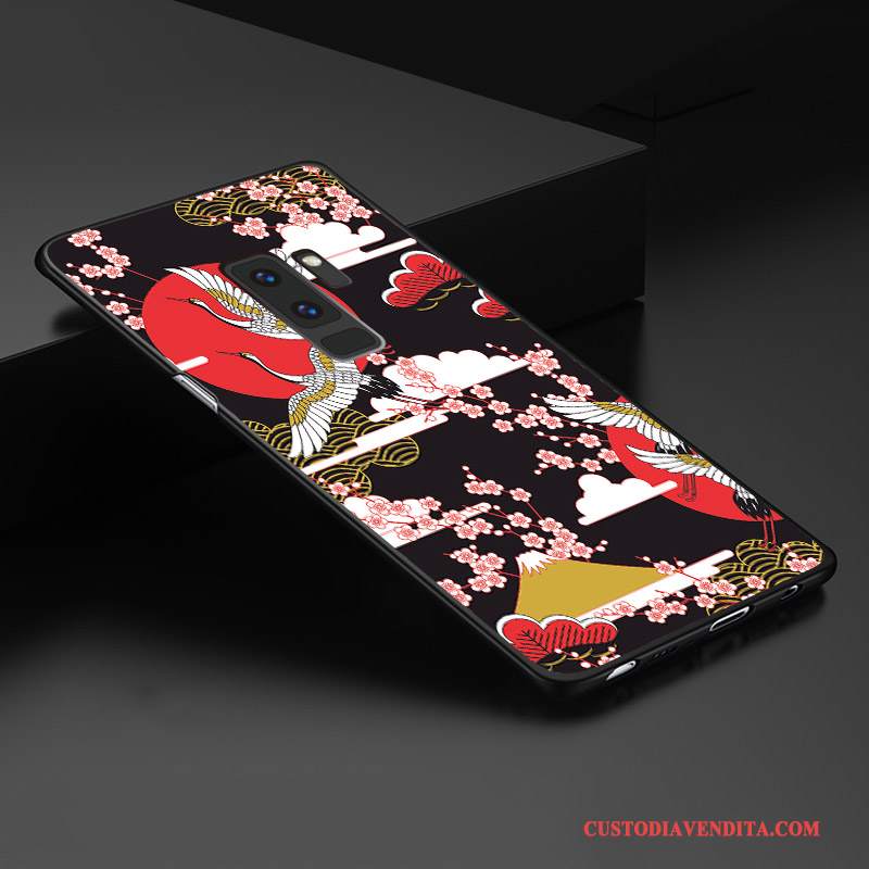 Custodia Samsung Galaxy S9+ Creativo Tridimensionaletelefono, Cover Samsung Galaxy S9+ Goffratura Giallo Personalizza