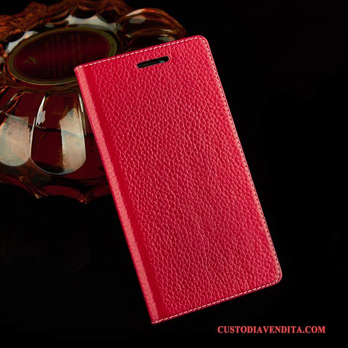 Custodia Samsung Galaxy S9 Folio Telefono Morbido, Cover Samsung Galaxy S9 Pelle Anti-caduta Rosso