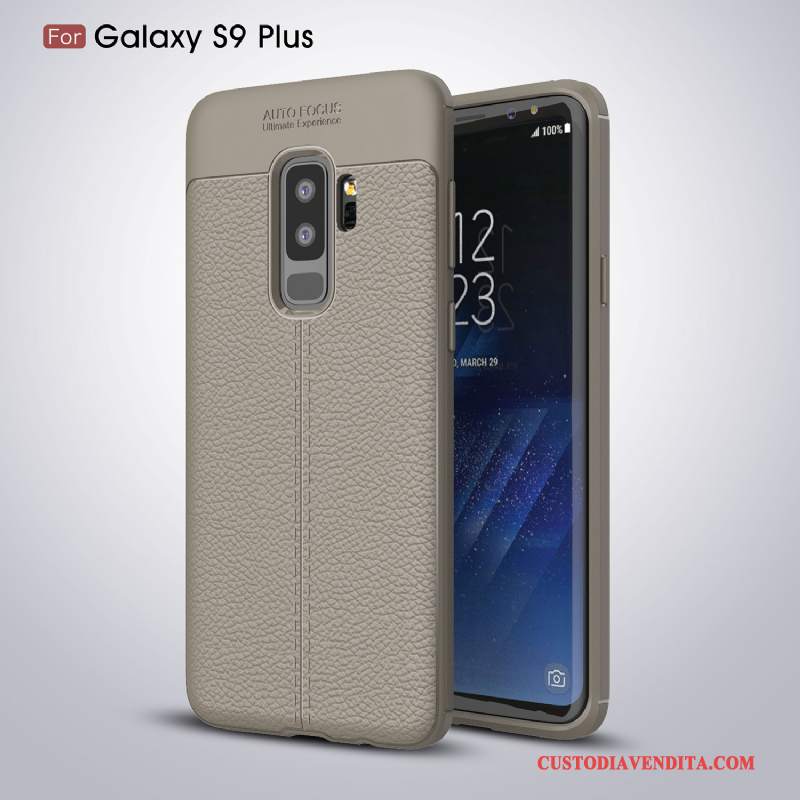 Custodia Samsung Galaxy S9+ Moda Telefono Grigio, Cover Samsung Galaxy S9+ Morbido Anti-caduta