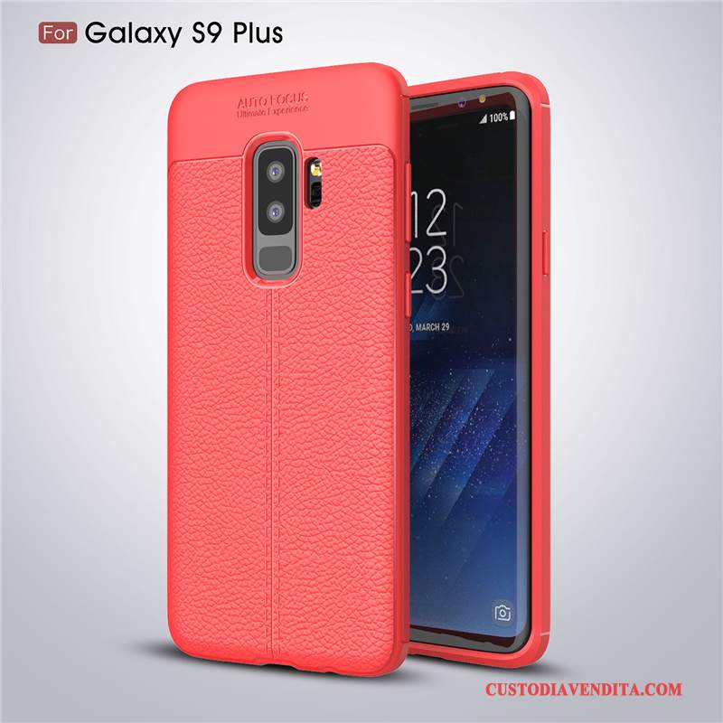 Custodia Samsung Galaxy S9+ Pelle Anti-caduta Modello, Cover Samsung Galaxy S9+ Silicone Telefono Morbido