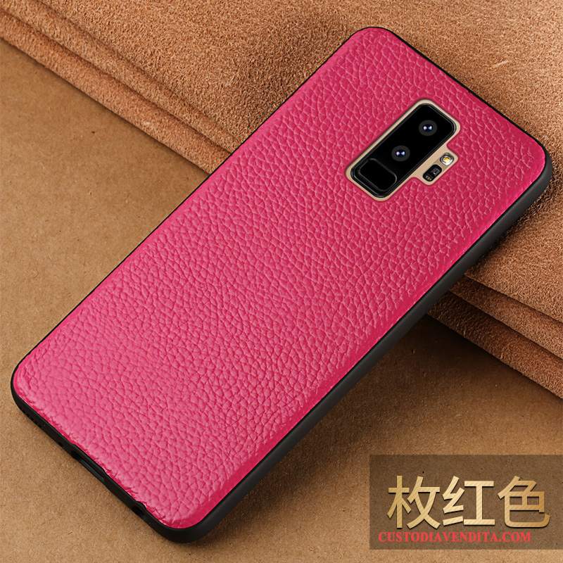 Custodia Samsung Galaxy S9+ Pelle Di Personalità Tutto Incluso, Cover Samsung Galaxy S9+ Creativo Marchio Di Tendenza Colore Profondo