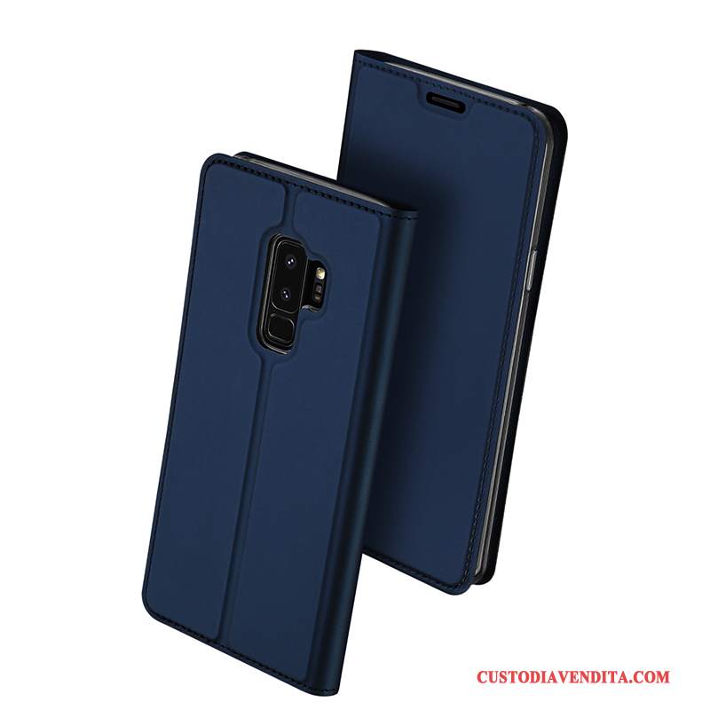 Custodia Samsung Galaxy S9 Pelle Morbido Nuovo, Cover Samsung Galaxy S9 Folio Supporto Anti-caduta