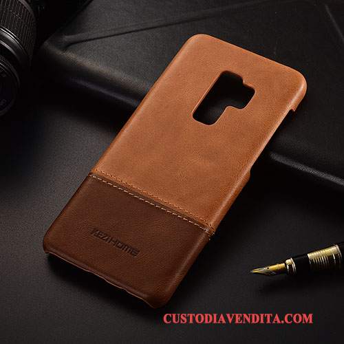 Custodia Samsung Galaxy S9+ Pelle Sottile Nero, Cover Samsung Galaxy S9+ Protezione Telefono