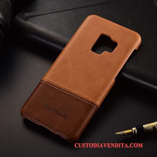 Custodia Samsung Galaxy S9 Pelle Vino Rosso Tendenza, Cover Samsung Galaxy S9 Protezione Sottiletelefono