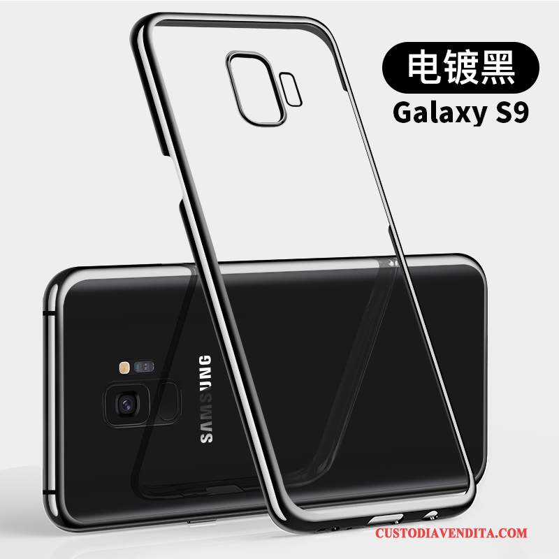 Custodia Samsung Galaxy S9 Protezione Anti-caduta Blu, Cover Samsung Galaxy S9 Tutto Incluso Trasparente