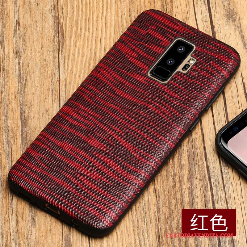 Custodia Samsung Galaxy S9+ Protezione Anti-caduta Marchio Di Tendenza, Cover Samsung Galaxy S9+ Pelle Telefono Di Personalità